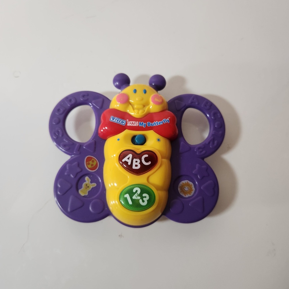 VTech Little Smart My Butterfly Interactive Baby Toy ABC 123 Music Lights Purple
